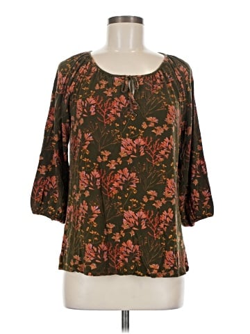 Garnet Hill 3/4 Sleeve Blouse (view 1)