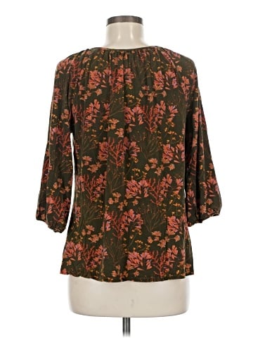 Garnet Hill 3/4 Sleeve Blouse (view 2)