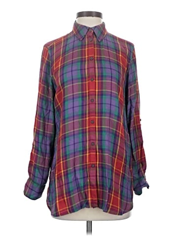 Lauren by Ralph Lauren Long Sleeve Button-Down Shirt (view 1)