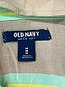 Old Navy 100% Rayon Stripes Green Long Sleeve Button-Down Shirt Size M - photo 7