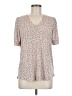 Adrianna Papell Tan Short Sleeve Blouse Size M - photo 1