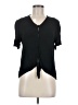Blue Rain 100% Viscose Black Short Sleeve Blouse Size M - photo 1