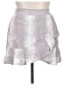 Sim & Sam 100% Rayon Metallic Silver Casual Skirt Size XL - photo 1