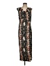 Assorted Brands Animal Print Gray Cocktail Dress Size S - photo 1