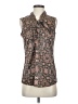 Tahari by ASL 100% Polyester Brown Sleeveless Blouse Size XS - photo 1