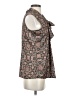 Tahari by ASL 100% Polyester Brown Sleeveless Blouse Size XS - photo 4