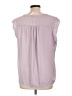 Joe Fresh Purple Short Sleeve Blouse Size L - photo 2