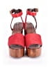 Tory Burch 100% Leather Red Sandals Size 7 1/2 - photo 2