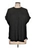 Old Navy 100% Polyester Black Short Sleeve Blouse Size L - photo 1