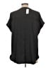 Old Navy 100% Polyester Black Short Sleeve Blouse Size L - photo 2