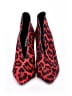 Jeffrey Campbell 100% Leather Animal Print Red Heels Size 8 - photo 2