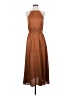 Ann Taylor 100% Polyester Solid Brown Casual Dress Size XS - photo 1