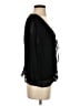 Temptation 100% Rayon Black 3/4 Sleeve Blouse Size S - photo 4