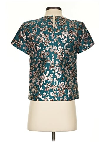 J.Crew Collection Short Sleeve Blouse (view 2)