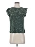 Unbranded 100% Polyester Green Short Sleeve Blouse Size XS - photo 1