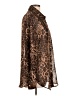 Shein 100% Polyester Animal Print Brown Long Sleeve Blouse Size L - photo 4