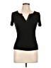 Shein Black Short Sleeve Henley Size L - photo 1
