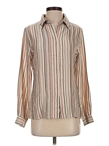 Ninety Long Sleeve Silk Top (view 1)