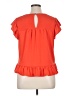 CeCe Solid Orange Short Sleeve Blouse Size XL - photo 2