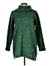Lands' End 100% Polyester Green Turtleneck Sweater Size L - photo 1