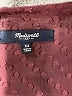 Madewell 100% Polyester Burgundy 3/4 Sleeve Blouse Size XS - photo 7