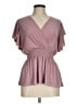 Jon & Anna Pink Short Sleeve Blouse Size M - photo 1