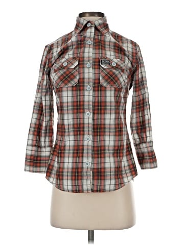Superdry 3/4 Sleeve Button-Down Shirt (view 1)