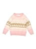 Deux Par Deux Print Pink Pullover Sweater Size 4 - photo 1