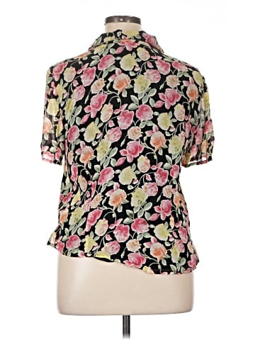 JM Collection Short Sleeve Blouse (view 2)