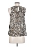 I.N. San Francisco 100% Polyester Silver Sleeveless Blouse Size S - photo 2