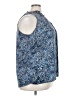 41Hawthorn Animal Print Blue Sleeveless Button-Down Shirt Size 3X - photo 4