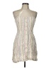 Forever 21 Stripes White Cocktail Dress Size L - photo 1