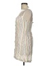 Forever 21 Stripes White Cocktail Dress Size L - photo 5