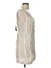 Forever 21 Stripes White Cocktail Dress Size L - photo 4