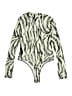 Collusion Animal Print Green Long Sleeve Blouse Size 10 - photo 2