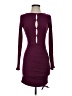 Assorted Brands Solid Burgundy Cocktail Dress Size 4 - photo 1
