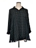 CAbi 100% Polyester Polka Dots Black 3/4 Sleeve Blouse Size XL - photo 1