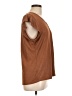 Piazza Italia Brown Short Sleeve Top Size XL - photo 4