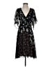 Max Studio Specialty Products 100% Polyester Floral Black Cocktail Dress Size S (estimated) - photo 1