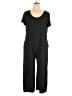 Acting Pro Solid Black Jumpsuit Size 1X - photo 1
