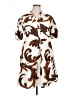 Mango Print Brown Casual Dress Size XL - photo 1