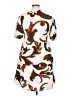 Mango Print Brown Casual Dress Size XL - photo 2