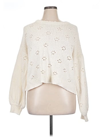 Madewell Floral Pointelle Pullover Sweater (view 1)