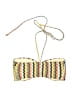 VICI Chevron-herringbone Yellow Swimsuit Top Size S - photo 2