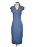Alexia Admor Solid Blue Casual Dress Size S - photo 1