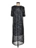 Flat White 100% Polyester Metallic Silver Cocktail Dress Size S - photo 1