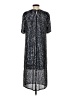 Flat White 100% Polyester Metallic Silver Cocktail Dress Size S - photo 2