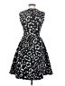 H&M Animal Print Black Cocktail Dress Size 4 - photo 2