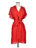 Gap 100% Polyester Solid Red Casual Dress Size S - photo 1