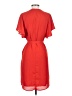 Gap 100% Polyester Solid Red Casual Dress Size S - photo 2